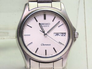 ■♪価格高騰! 資産価値！ 稼働 電池新品 メンズ ビンテージ 高級超レア！ SEIKO セイコー クロノス デイデート クオーツ 8123-6310