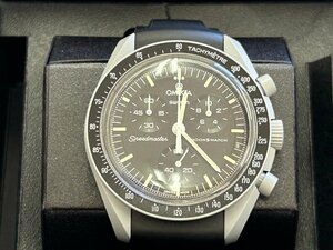 1円スタート 超美品 OMEGA×swatch オメガ スウォッチ スピードマスター MISSION TO THE MOON ミッショントゥザムーン S033M100 稼働品