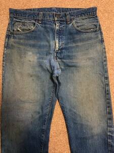 70S LEVIS リーバイス505 66BIGE過渡期モデル 刻印16 SCOVILL 実寸約W34～35インチ リペア済み 【他にもヴィンテージ出品中！】