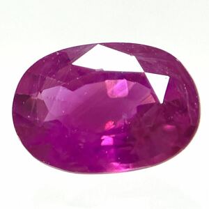 ☆天然ルビー 0.629ct☆M 約5.9×4.1mm ソーティング付 ルース 裸石 宝石 ジュエリー ruby corundum コランダム 