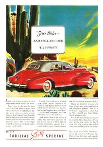 ◆1939年の自動車広告　キャデラック4　Cadillac　GM