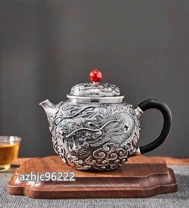 超人気☆職人手作り 陶器 煎茶道具 茶壺 茶壷 急須 常滑焼 茶器 茶道具 999スターリングシルバー 容量：750ML