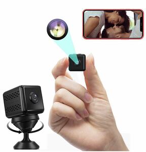 小型カメラ 防犯カメラ WIFI機能付き 録音録画 遠隔監視 動体検知 暗視機能 広角 室内防犯カメラ 監視カメラ USB充電