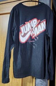 NIKE ナイキ JORDAN ジョーダン 長袖Tシャツ ロンT バックプリント 黒 ブラック