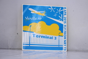 【航空】　Vanilla　Air（バニラエア） 成田空港第3ターミナル開業記念 ステッカー 