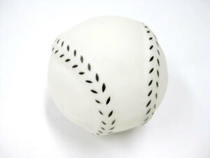 犬おもちゃ　野球ボール　ホワイト　直径約6.5cm【定形外郵便220円対応】