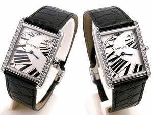 Cartier カルティエ タンクソロ LM ケース アフターダイヤ加工します カスタム アニメーション文字盤 W5200017 サントス タンクアメリカン