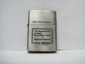 Zippo　WIND-PROOF　LIGHTER　イタリック体　1990　筆記体　斜字体　90年