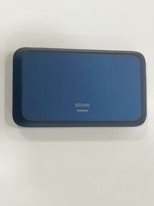 ポケットWiFi HUAWEI 502HW simロック解除済 利用制限 Yモバイル ネイビー　