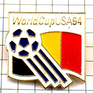 ピンバッジ・サッカーワールドカップ大会アメリカ/USAベルギー国旗◆フランス限定ピンズ◆レアなヴィンテージものピンバッチ