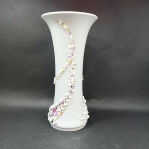 ◆マイセン MEISSEN スノーボール フラワーベース 花瓶 花器◆ys26834