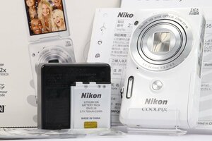 【 ワケあり | 動作保証 】 Nikon COOLPIX S6900 ナチュラルホワイト 【 チリの写り込みあり 】