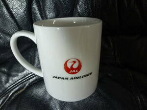 ♪♪♪　JAL マグカップ　日本航空　ツルマーク　飛行機　JAL787 　レトロ？　カップ　コップ　陶器　食器　未使用