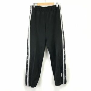 日本製★カッパ/kappa★ジャージ/トラックパンツ【メンズL程度/股下77cm/黒/black】Pants/Trouser◆BH643