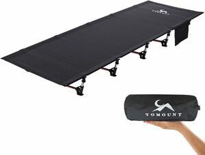 新品　TOMOUNT アウトドアベッド キャンプコット 折りたたみ ベッド 軽量 耐荷重150kg 簡易ベッド コンパクト 防水 通気性 収納ケース付