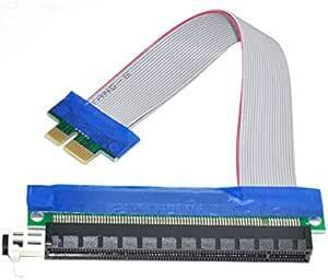 ChenYang PCI-E Express 1xから16x拡張フレックスケーブル延長コンバーターライザーカードアダプター 20c