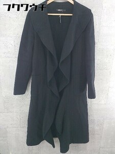 ■ DKNY ダナキャランニューヨーク 羽織 長袖 コート サイズ4 ブラック レディース