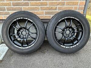 希少☆　無限　MUGEN　MF10L　鍛造　15×7.0JJ ＋40　DUNLOP　DIRREZA　DZ102　195/55R15　4本　中古　