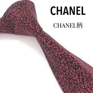 CHANEL シャネル ネクタイ 最高級 ロゴグラム CHANEL柄 赤 紺