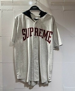 Supreme 16ss Hooded Baseball Top Lサイズ シュプリーム フーデッドベースボールトップ 半袖シャツ