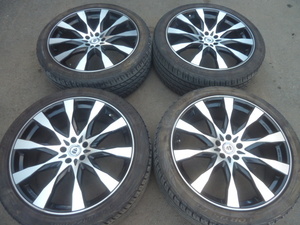 引取り限定 WORK SCHWERT ワーク シュヴァート 22インチ 5穴 5H 114.3 9J 265/40R22 FX35 FX ムラーノ ハリアー クルーガー レクサス RX 