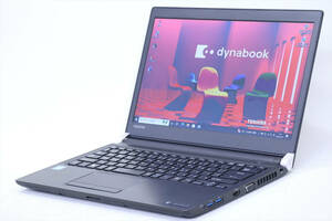 【1円～】コスパ最強！バッテリー良好！Office2019搭載即戦力PC！dynabook R73/J Celeron 3865U RAM8GB SSD128GB 13.3TFT Win10