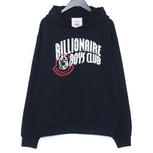 MONCLER × BILLIONAIRE BOYS CLUB LOGO HOODIE M ネイビー I20968G00001 モンクレール ビリオネアボーイズクラブ ロゴスウェットパーカー