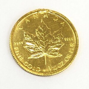 K24IG　カナダ　メイプルリーフ金貨　1/10oz　1991　総重量3.1g【CDAL7087】