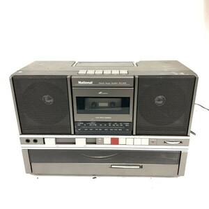 通電 National SG-J500 ナショナル ステレオ ミュージック システム レコード カセット ラジオ プレーヤー ラジカセ カセットテープ EP LP