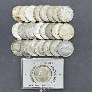 1円 298.5ｇ アメリカ銀貨 24枚 1964年以前 50セント ハーフダラー ケネディ 1/2ドル アンティークコイン コレクション