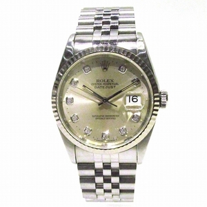 ロレックス デイトジャスト 16234G U番 新ダイヤ 自動巻 時計 腕時計 メンズ☆0320