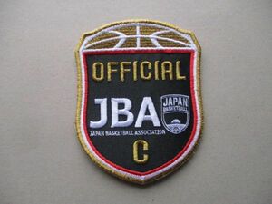 日本バスケットボール協会『C級』OFFICIAL審判ワッペン/バスケJBAライセンスREFEREEレフェリーBASKETBALLパッチPATCHアップリケ V201