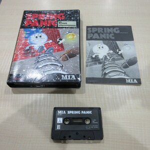 SPRING PANIC 動作確認済 箱・説明書付 シャープX1 カセットテープ版 レトロゲーム MIA SS-001 中古 新潟発