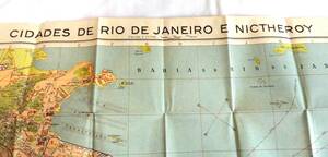 リオデジャネイロ地図　現地語　作製時期不明（戦前：恐らく1920~1930年代）　