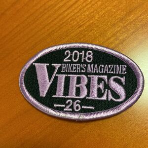 VIBES MEETING 2018 ワッペン　ハーレー 大阪 参加証