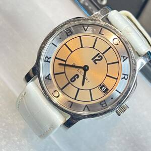 【保証書付き】ブルガリ　ST35S 時計　ブルガリ腕時計　白　ST35 BVLGARI ソロテンポ 腕時計 ホワイト