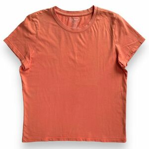 LL bean エルエルビーン LLビーン 半袖 無地 コットン Tシャツ 丸首 レディース トップス カットソー M ピンク