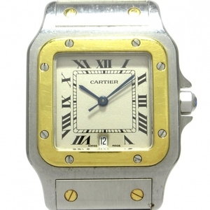 Cartier(カルティエ) 腕時計 サントスガルベLM W20011C4 メンズ SS×K18YG アイボリー