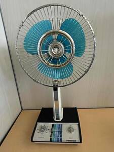アンティーク扇風機 富士電機 ZA-307-B 30cm 昭和レトロ 通電確認済み