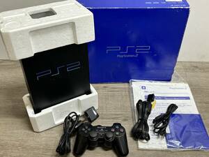 ☆ PS2 ☆ プレイステーション2 SCPH-15000 動作品 本体 コントローラー 箱 説明書 付属 Playstation2 デュアルショック2 SONY 1263