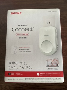 【美品】BUFFALO WiFi 無線LAN AirStation connect 専用中継機 WEM-1266WP 11ac 866+400Mbps