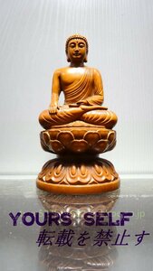 特上彫 釈迦如来 釈迦如来坐像 釈迦様 職人手作り 木彫仏像 希少 彫刻工芸品 仏教美術