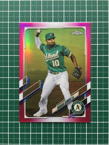 ★MLB 2021 TOPPS CHROME #8 MARCUS SEMIEN［OAKLAND ATHLETICS］MAGENTA REFRACTOR パラレル版 399枚限定「397/399」★