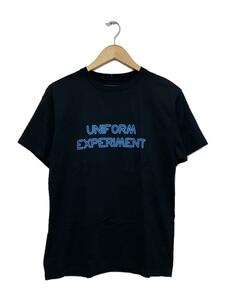 uniform experiment◆16ss/Tシャツ/1/コットン/ブラック/UE-160088/フロントロゴ/ネオンロゴ