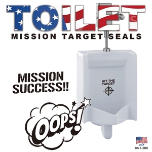 Toilet Mission Target Seal トイレ ミッション ターゲットシール SET US 5-2BK / 住まい インテリア お掃除 便利グッツ 便器 便座