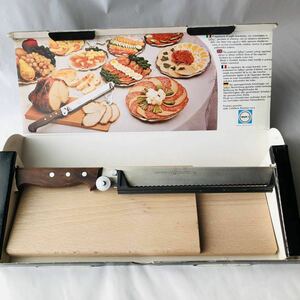 ● まな板 厚さ調節付 万能 スライサー/イタリア製 MONTANA INOX パン切り 包丁 ナイフ ブレッド 食パン カット ガイド カッティングボード