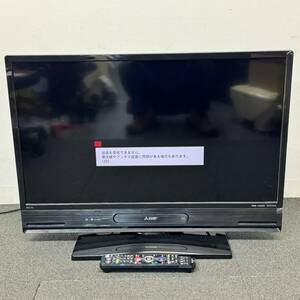 W416-K41-1220 MITSUBISHI 液晶テレビ LCD-A32BHR10 32型 2018年製 REAL 1TBハードディスク ブルーレイレコーダー内蔵 リモコン付 通電OK