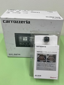 カロッツェリア7V型200mm楽ナビAVIC-RW720+ND-BC8IIバックカメラセット
