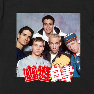 【ロングTシャツ】　『Buckstreet Boys×幽遊白書』　台湾　台北　レトロ　バックストリートボーイズ　S／M／L／XL