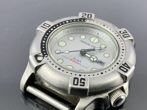 [A1281]本体のみの為 1円～☆レディース腕時計 SEIKO セイコー ALBA ダイバータイプ クォーツ V892-0120 動作品